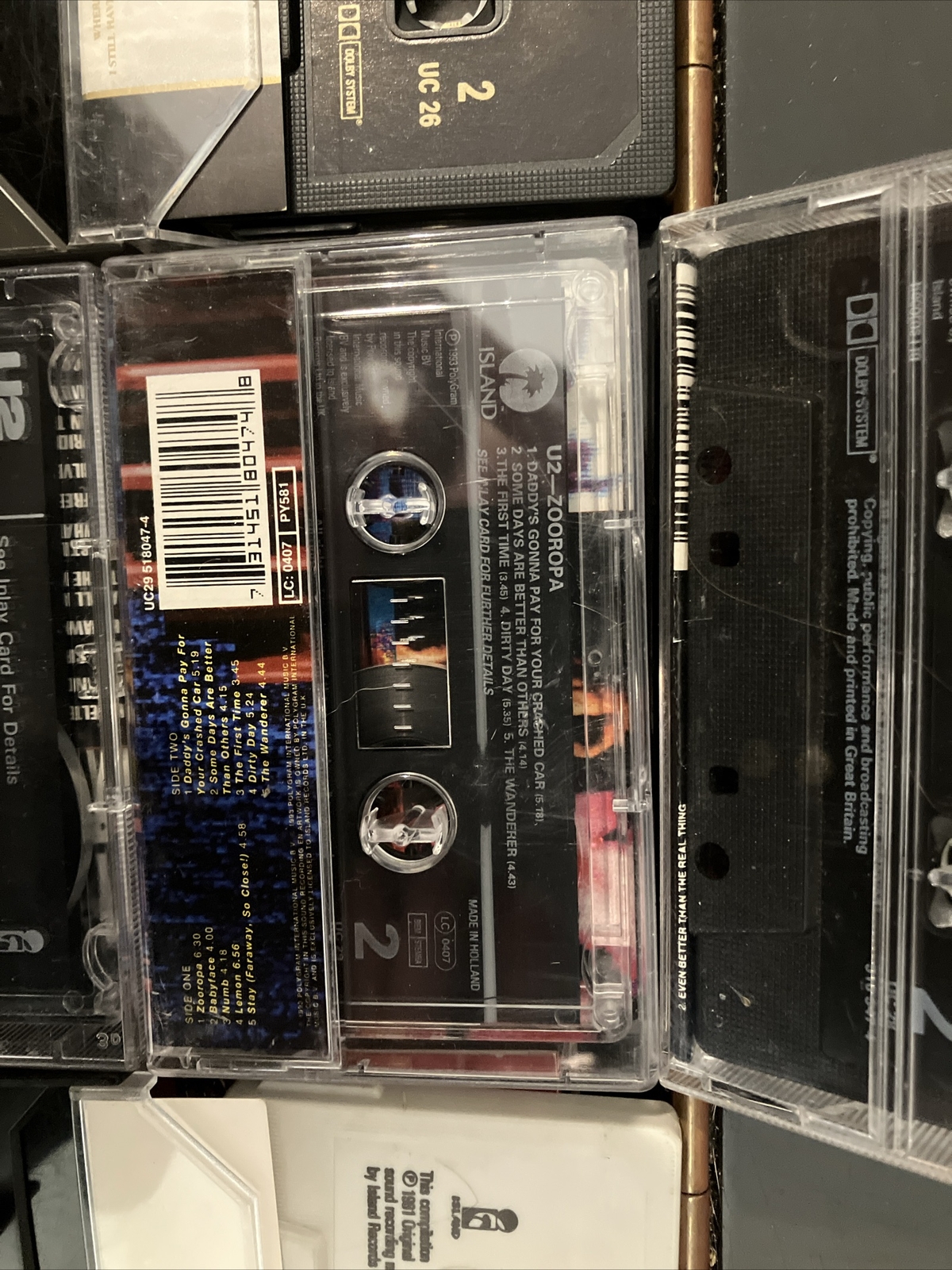 5 X U2 Cassette Tapes Joshua Tree Zooropa rattle hum Acton Baby eBay