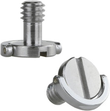 Haoge 1/4"-20 D-Ring Stainless Steel Mounting Fixing Screw for Camera Tripod Mon