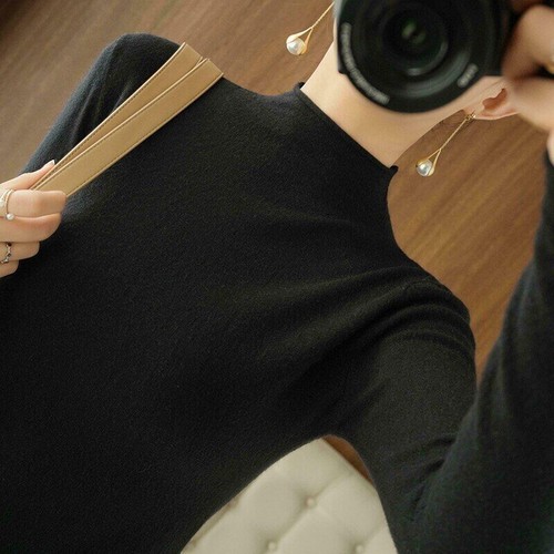 Large Size Warm Sweater 2pcs Set Cashmere Turtleneck Sweater Female Autumn and Winter Long-sleeved main image 1