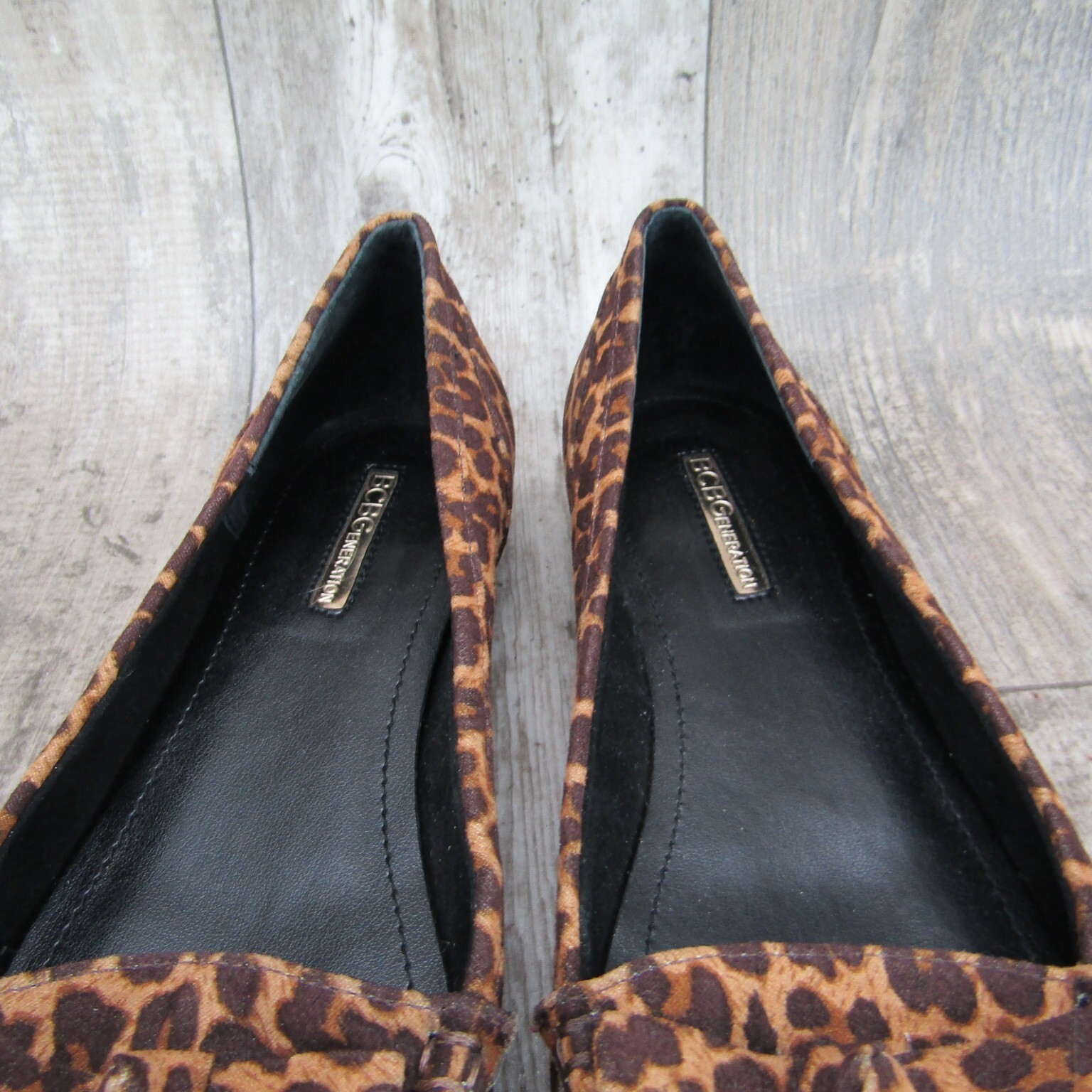 BCBGeneration Deann Flat Leopard Print Loafer Sho… - image 8