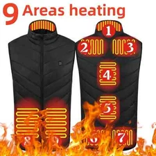 Self Heating Vest Padded Heated Men Clothing Woman Heating Jacket Rechargeable S