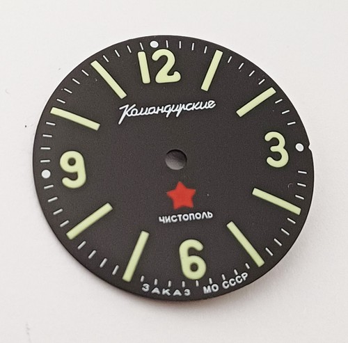 Vostok Komandirskie Watch Dial Vintage USSR Russian Soviet Wostok #14 - Imagen 4 de 5