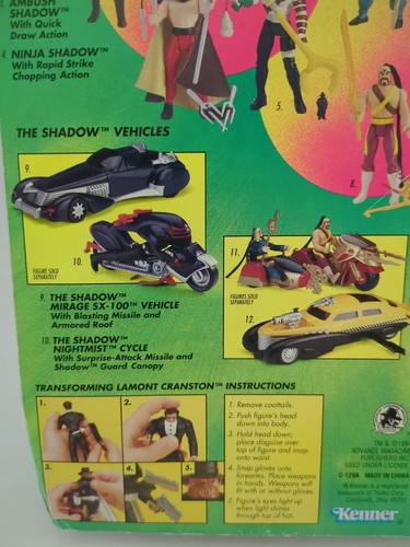 Kenner The Shadow Transforming Lamont Cranston Figure - Picture 5 of 10