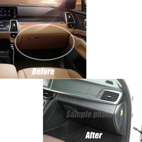 Passenger Console Box Decal Sticker Carbon Black for 2021 2022 Kia Sorento - Bild 2 von 5