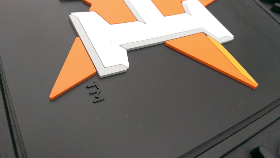 Juego de alfombrillas y marco de matrícula de vinilo para auto camión MLB Houston Astros Foto 3 de 4