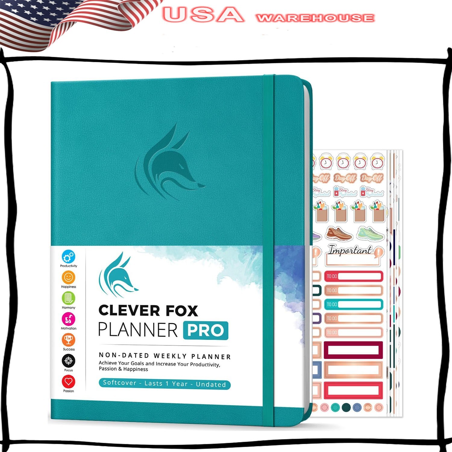 Planner PRO – Weekly & Monthly Life Planner to Increase Productivity, 8.5 x 11″.-image