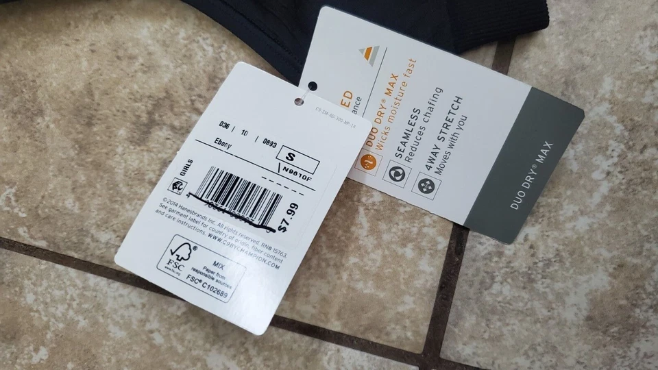 Champion Girls Advanced Alto Rendimiento Dúo Seco Max Sin Costuras 4 Vías Elastizado Talla S Foto 3 de 4