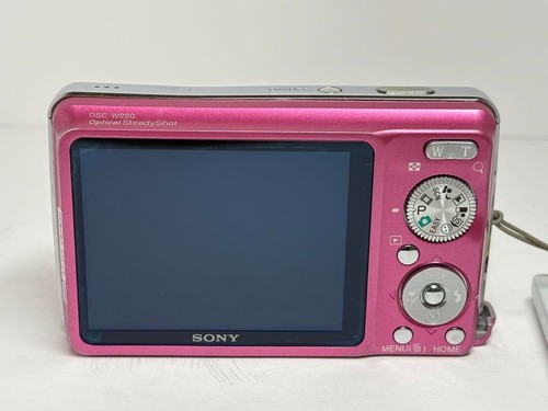 Sony Cyber-shot DSC-W290 12.1MP Camera W/Battery, pink japanese - 第 2/5 張圖片