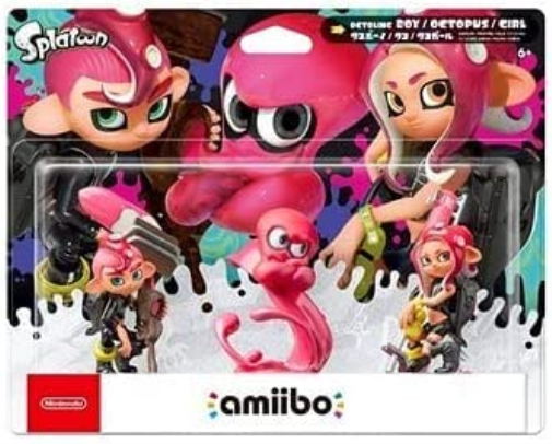 Octoling Triple Pack (Octoling Boy + Octopus + Girl) amiibo (S (Nintendo Switch)