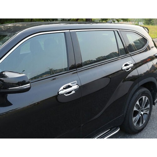 For 2020-2023 Toyota Highlander Chrome Exterior Side Door Handle Bowl Cover Trim - Picture 4 of 6