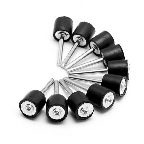 10Pcs Drum Rubber Mandrels 1/8" Shank For Sanding Sleeve Rotary Tool New - Picture 3 of 8