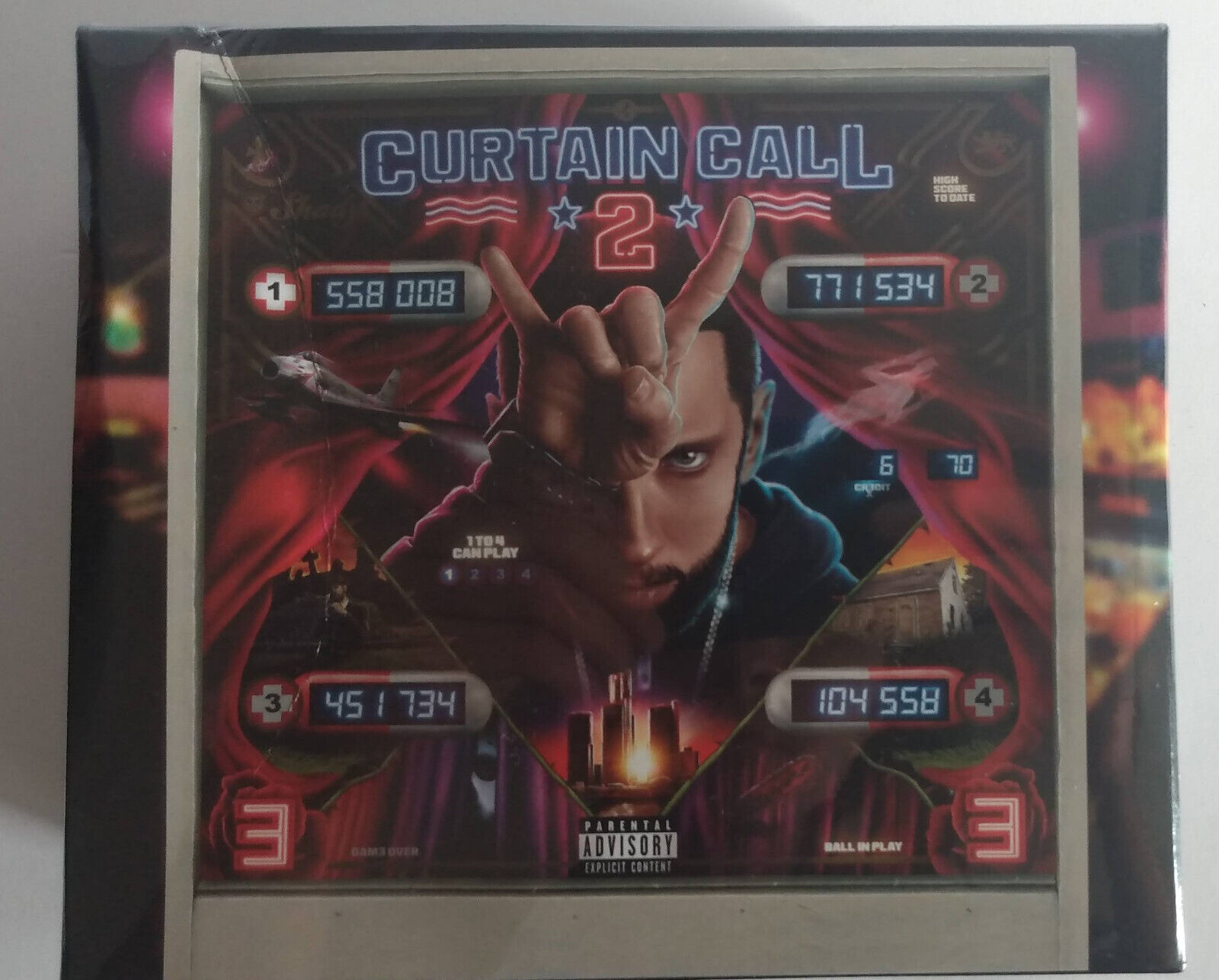 Eminem Curtain Call 2 CD Box Set 1 L Shirt, Factory Sealed