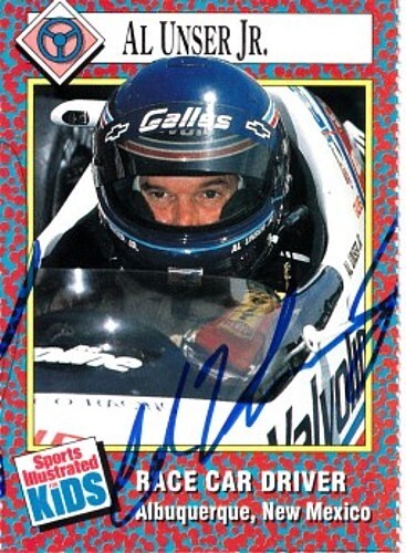Al Unser Jr. autographed signed 1991 Sports Illustrated SI for Kids racing card - Picture 1 of 1