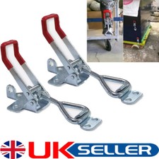 2 x LARGE Over Centre Fasteners Catch Latch Clamp Fastener Trailer Horsebox Lock
