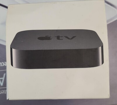 Apple TV 3rd Generation HDMI 1080p FHD Media Streamer - Black (MD199LL/A) Open b