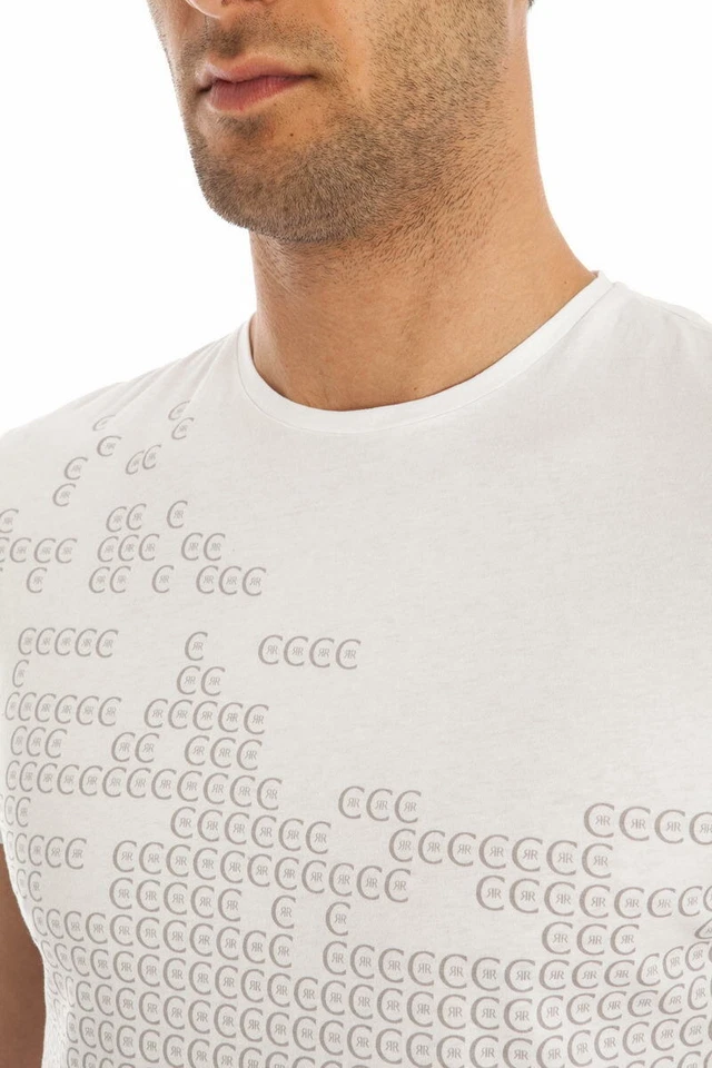 T-shirt Cerruti T-shirt Sweatshirt Uomo Bianco 410878004550 1 Tg. M FAI OFFERTA - Изображение 3 из 4