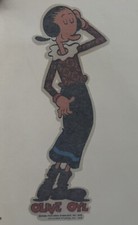 Vintage 1976 Olive Oyl Popeye The Sailor Man Cartoon Mini Iron On Transfer