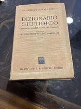 DIZIONARIO GIURIDICO ITALIANO INGLESE 1951