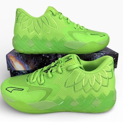 PUMA LaMelo Ball MB1 Lo Green Gecko Basketball Shoes 376941 07 Men's Size 11.5