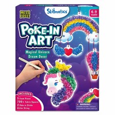 Skillmatics Unicorn Poke-in Art Craft Kit Kids DIY Decor Mess Free Gift