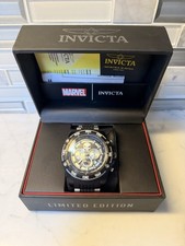 Invicta Marvel Limited Edition Punisher Men's Watch 52mm, Model 26859 New Batt