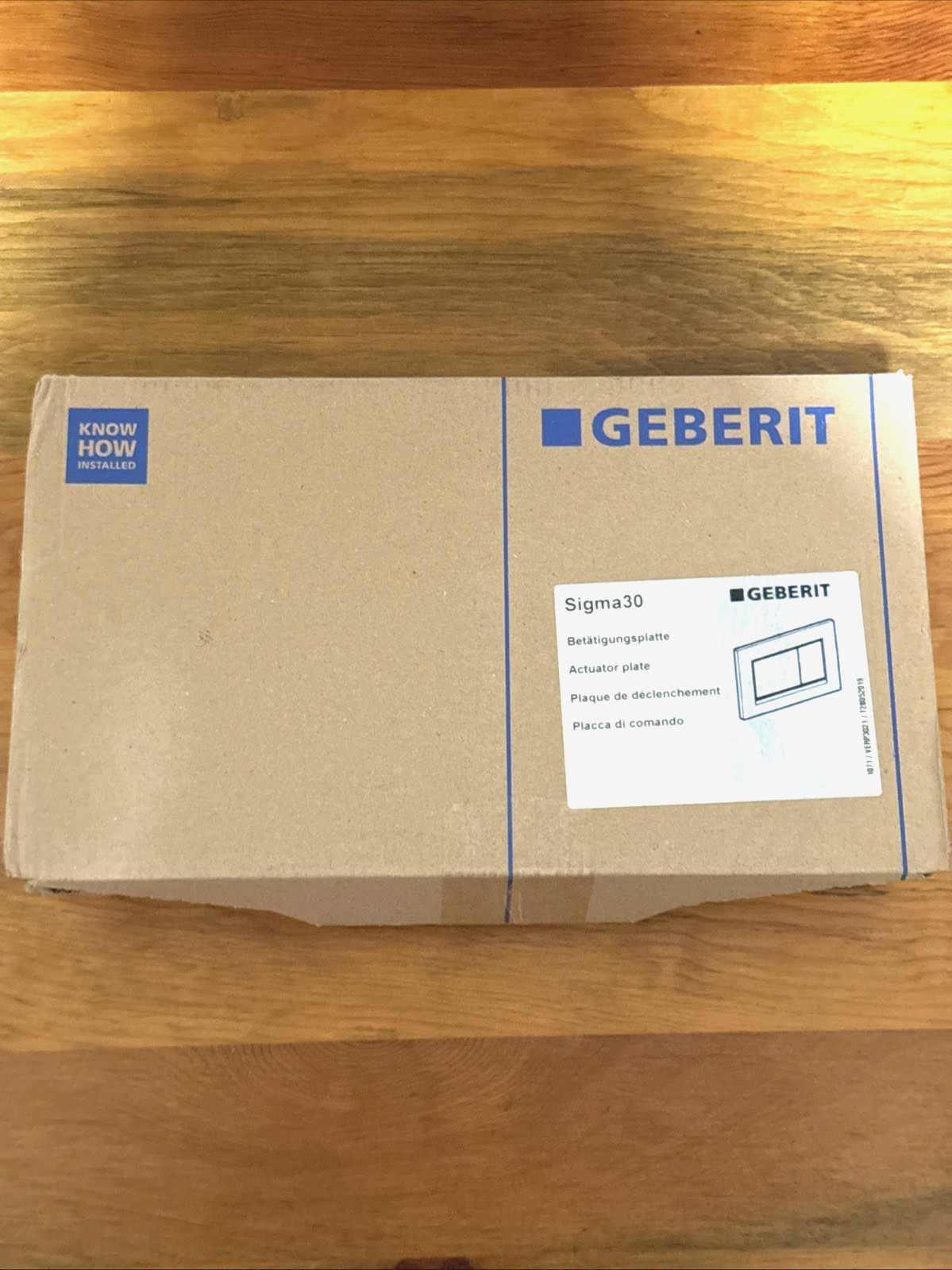 Geberit 115.883.KJ.1 Dual Flush Plate  Sigma - White & Polished Chrome