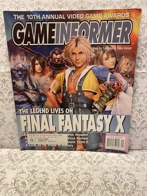 RARE Game Informer Issue #105 (2001) FINAL FANTASY X Metal Gear Solid 2 Ad DMC
