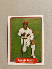 1982 Lonnie Smith Fleer  card #259 Philadelphia Phillies