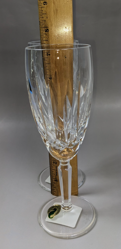 Kildare - PAIR NEW Waterford Crystal, Ireland Flute Champagne Ireland - Picture 4 of 7