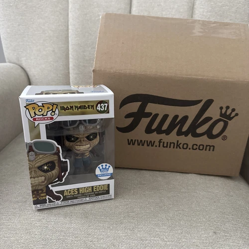 Funko Pop! Iron Maiden Aces High Eddie #437 Funko Shop Exclusive with Protector 