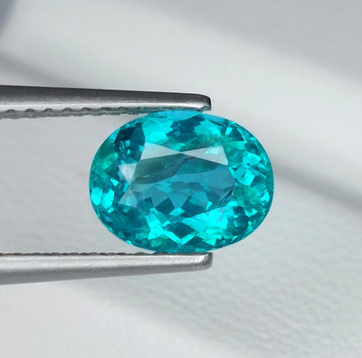 1.90Cts EXQUISITE OVAL SHAPE NATURAL PARAIBA  BLUE APATITE LOOSE GEMSTONE VIDEO