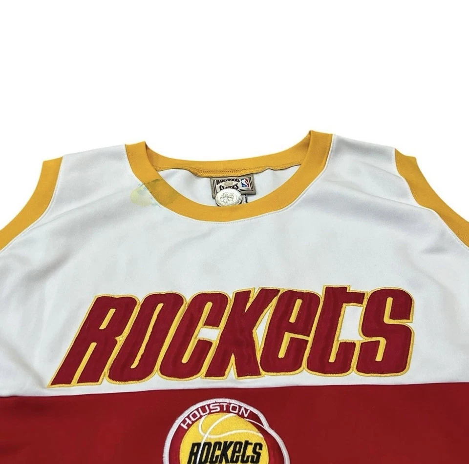 Vintage Majestic Hardwood Classics Houston Rockets NBA Jersey - Image 4 of 4