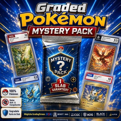 1x Pokémon Mystery Graded Slap - PSA/BGS/Etc.