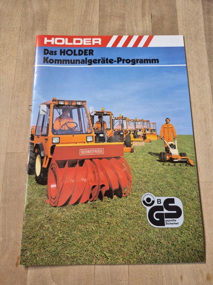 Orig. Schlepper Prospekt Holder Kommunalgeräte Bauprogramm Traktor  - Bild 1 von 1