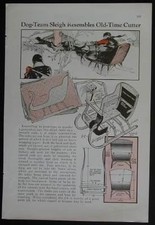 Dog Team SLEIGH SLED Childs CUTTER 1933 How-To build PLANS