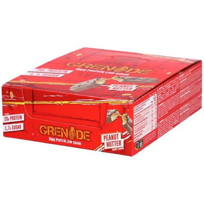 Grenade Peanut Nutter Protein Bar 12x60g - MHD 30.04.2026