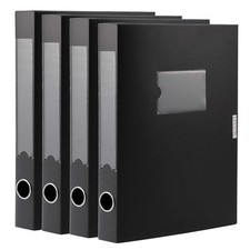 A4 Storage File Boxes Archives Cases, Foldable Plastic File Folder, Th