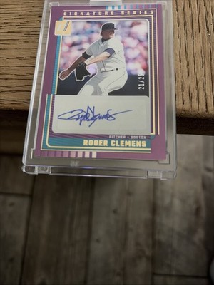 2025 Donruss Baseball Roger Clemens Purple Auto #21/25 🔥 SP Red Sox