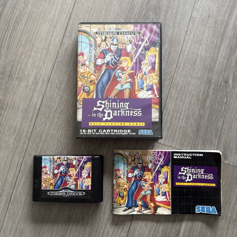 Sega Mega Drive PAL Shining in the Darkness Complete Box Manual