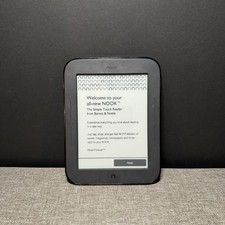Barnes  Noble NOOK Simple Touch eReader Black Wi-Fi Tested Power On