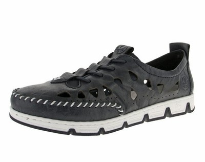 Rieker Damen Slipper pazifik/pazifik