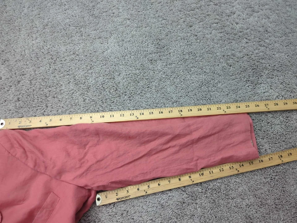 Abrigo Blazer Lauren Ralph Lauren Para Hombre 2XL Rosa Dos Botones Lino Forrado Foto 3 de 4