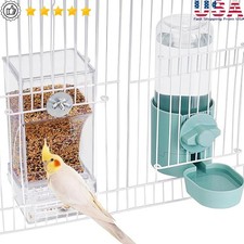 Automatic Bird Feeder  Water Dispenser Easy Install No Mess Design Small Birds