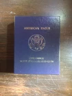 2008-W Burnished $1 American Silver Eagle Box, OGP & COA