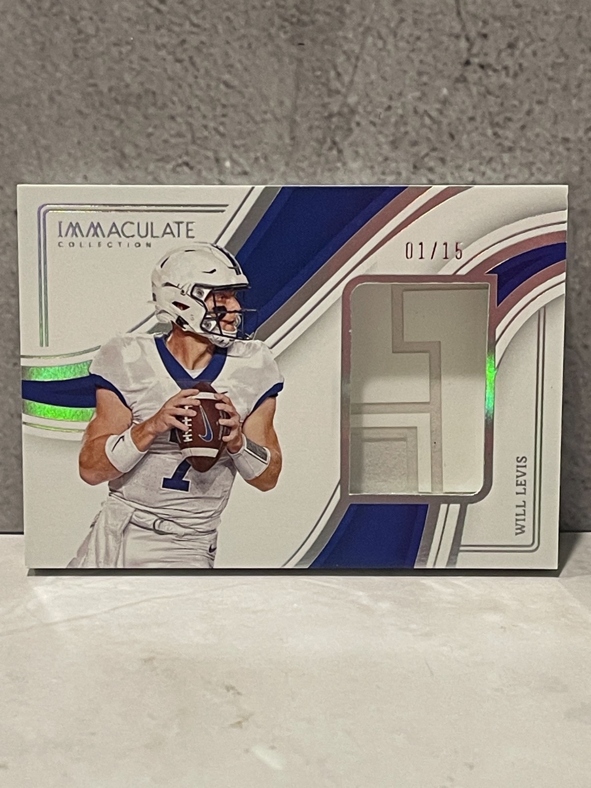 Will Levis Panini Immaculate Collection Collegiate Helmet Relics #HTLWIL Team Decal