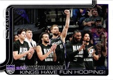 2025-26 Topps #295 Light The Beam!: Kings Have Fun Hooping!