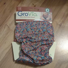 Grovia AIO Fable OS Cloth Diaper NIP HTF Organic Cotton Cloth Diaper