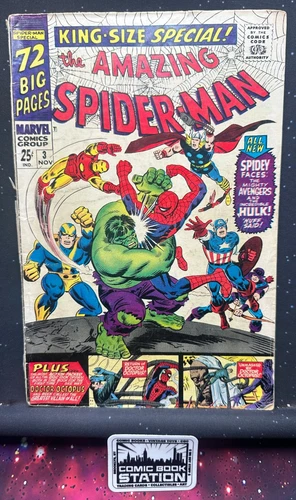 Amazing Spider-Man King Size Special! #3 Raw GD Classic Cover Marvel Comics '66