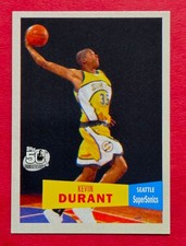 KEVIN DURANT 2007-08 Topps basketball 1957-58 VARIATION ROOKIE card Sonics RC. rookie card picture