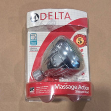 Delta 5 Spray Massage Action Shower Head 2.5 GPM Chrome 75560 NEW SEALED